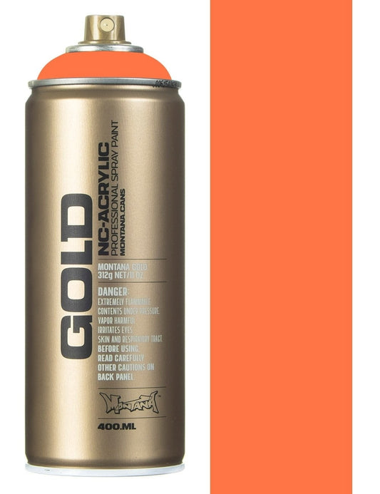 MONTANA GOLD Spray Paint- Fluorescent Power Orange