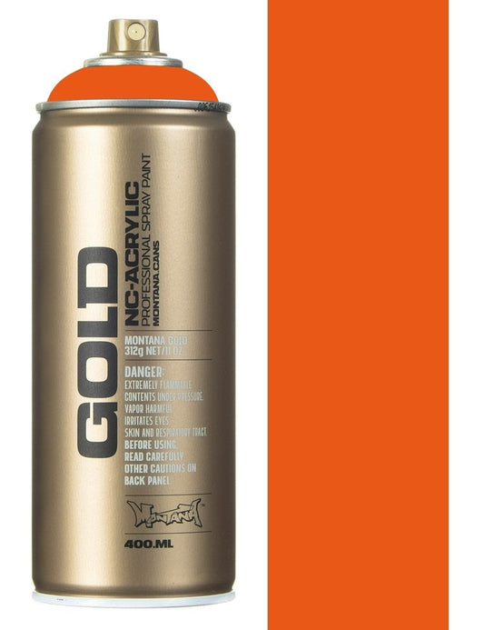 Montana GOLD Spray Paint- Pure Orange (G2080)