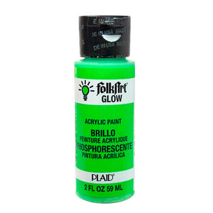 2oz Folkart Glow in the Dark - Green