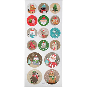 Stickers, sheet 10x23cm, approx. 16 pc, 1 sheet