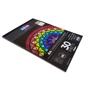 A4 Black Paper Pad 140gsm 30 sht