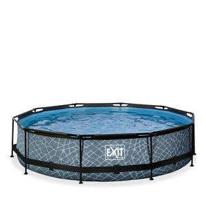 EXIT Frame Pool ø360x76cm (12v Cartridge filter