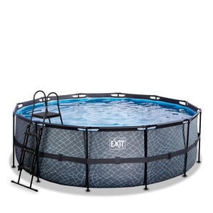 EXIT Frame Pool ø427x122cm (12v Sand filter)