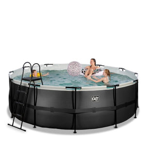 EXIT Frame Pool ø427x122cm (12v Sand filter)