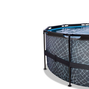 EXIT Frame Pool ø450x122cm (12v Sand filter)