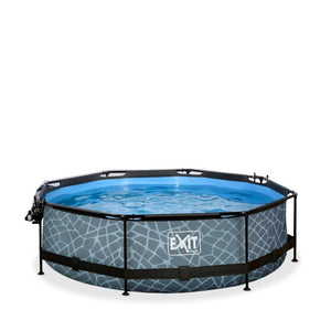 EXIT Frame Pool ø300x76cm (12v Cartridge filter)