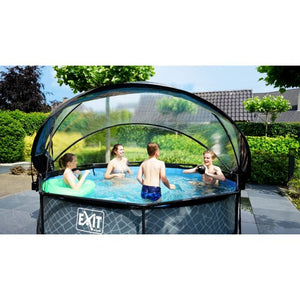 EXIT Frame Pool ø300x76cm (12v Cartridge filter)