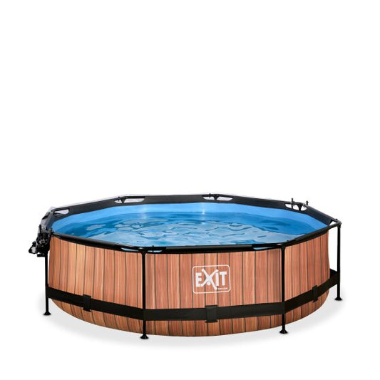 EXIT Frame Pool ø300x76cm (12v Cartridge filter)