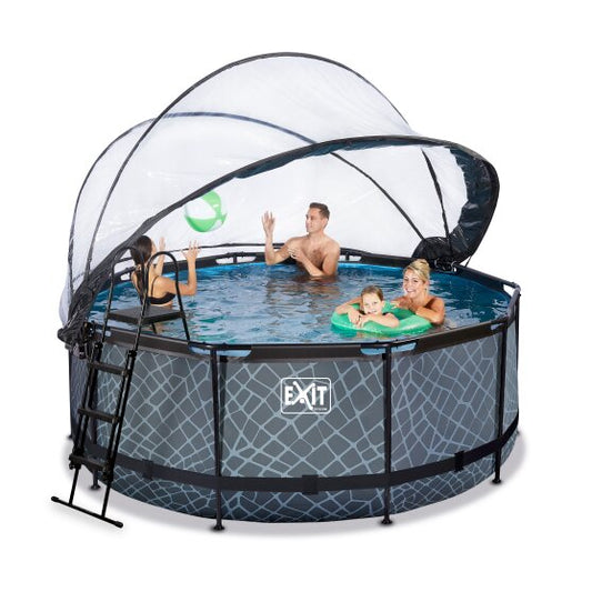 EXIT Frame Pool ø360x122cm (12v Sand filter