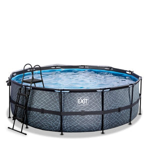 EXIT Frame Pool ø427x122cm (12v Sand filter