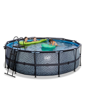 EXIT Frame Pool ø427x122cm (12v Sand filter