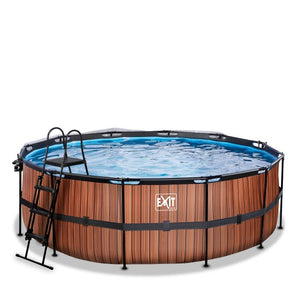 EXIT Frame Pool ø427x122cm (12v Sand filter