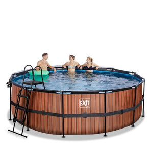 EXIT Frame Pool ø427x122cm (12v Sand filter