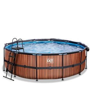 EXIT Frame Pool ø450x122cm (12v Sand filter)