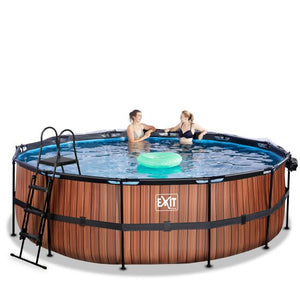 EXIT Frame Pool ø450x122cm (12v Sand filter)