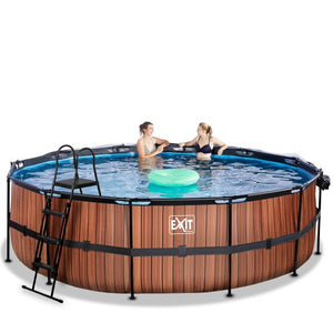 EXIT Frame Pool ø488x122cm (12v Sand filter)