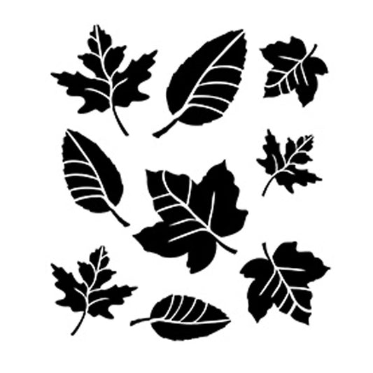 FOLKART STENCIL 8.5 9.5IN-LEAF VARIETY