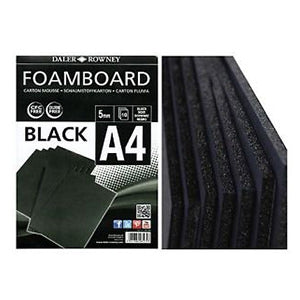 A4 10 PACK FOAMB BLACK 5MM