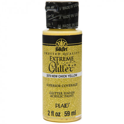 F/A Extreme Glitter - New Chick Yellow 2oz