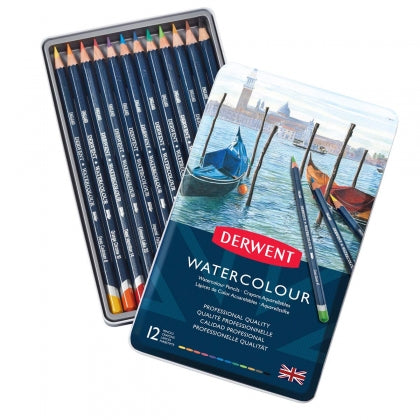 DERWENT W/COL PENCILS TIN OF 12