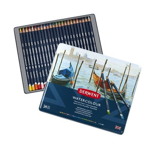 DERWENT W/COL PENCILS TIN OF 24