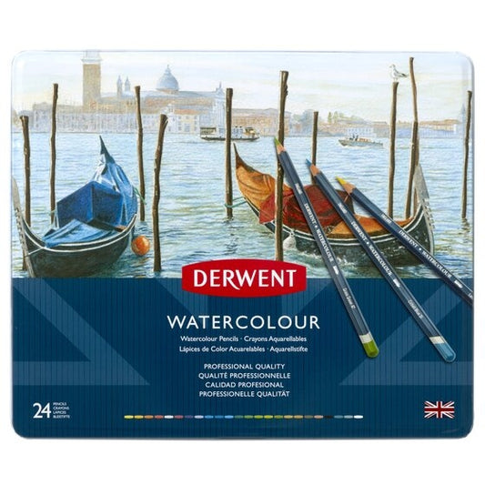 DERWENT W/COL PENCILS TIN OF 24