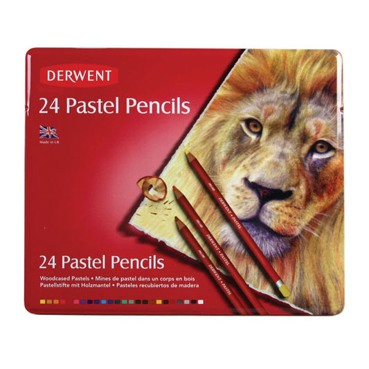 DERWENT PASTEL PENCILS TIN 24