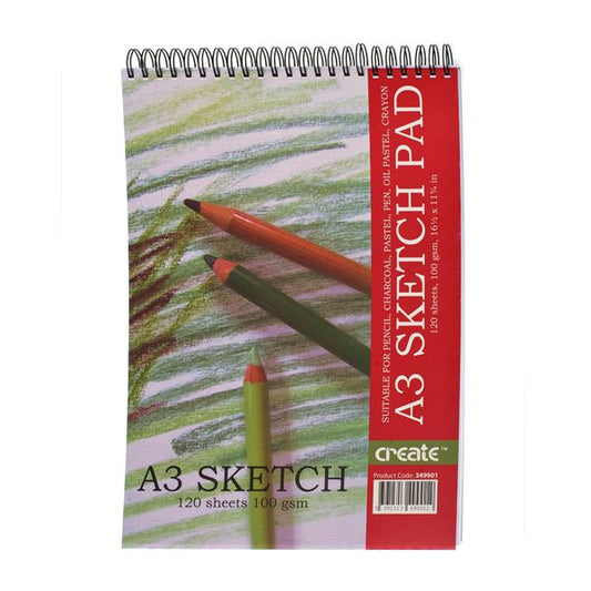 CREATE A3 SKETCH PAD 120 SHEETS