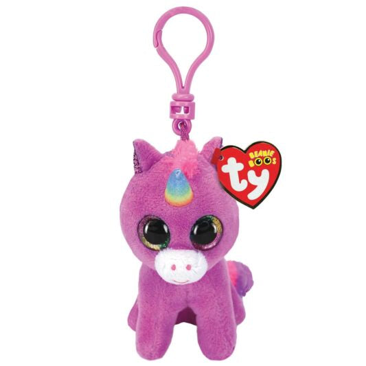 Beanie Boo Key Clip-Rosette Unicorn