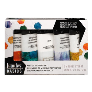 Liquitex - Basics Mediums Starter Set - 5 x 75ml