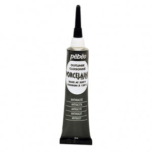 Porcelaine Outliner 20ml Anthracite Black