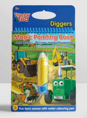 Tractor Ted Magic Painting Book-Diggers
