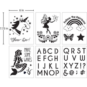 FA Stencil - Fantasy Theme Value Pack - 6