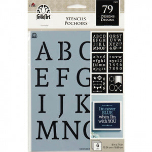 FA Stencil - Alphabet Sert Value Pack - 6