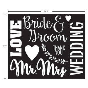 FA Stencil - Sign Making - Wedding - 12