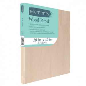 Elements Wooden Panel 10in x10in.