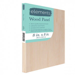 Elements Wooden Panel 8inx 8in