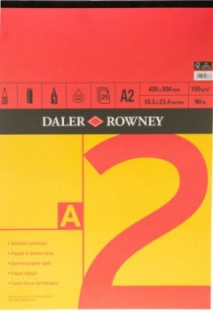 RED & YELLOW PAD A2 150G 25SH