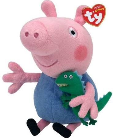 Beanie Babies Licensed-Peppa Pig/George