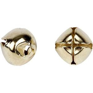 Bells, gold, D 8+10+13 mm, 18 asstd./ 1 pack