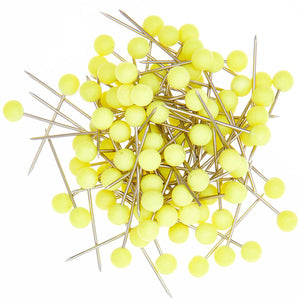 Pins Neon Yellow, 16Mm, 100 Pcs