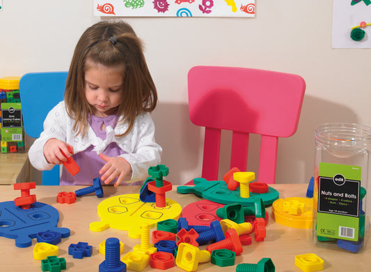 Nuts+Bolts Foam Plates Set  (36Pce)