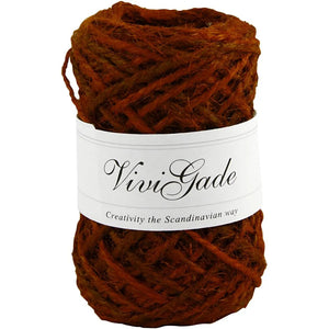 Natural Hemp Thickness 1-2mm - Red 30m (1 Roll)