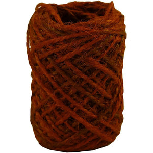 Natural Hemp Thickness 1-2mm - Red 30m (1 Roll)