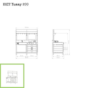 EXIT Yummy Outdoor Play Kitchen 200