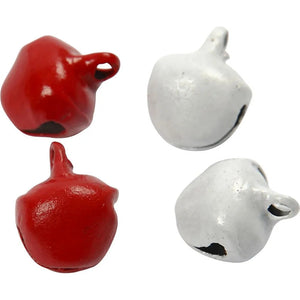 Red & White Mini Bells (25 Pack)