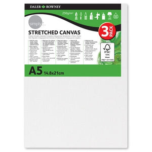 SIMPLY CANVAS 3PK - A5 14.8x21cm