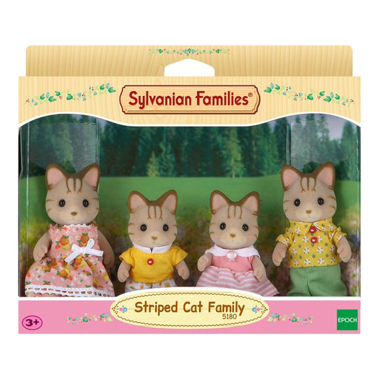 Sylvanian Striped Cat Family