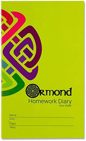 Ormond 84pg Homework Diary Notebook
