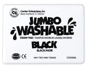 Jumbo Washable Stamp Pad Black 17cmx10cm